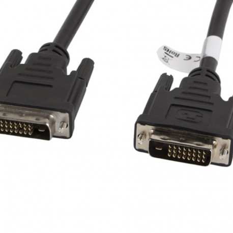 DVI-D(M)(24+1)->DVI-D(M)(24+1) CABLE 3M BLACK DUAL LINK LANBERG