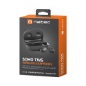 EARPHONES NATEC SOHO TWS WIRELESS MICROPHONE BLACK