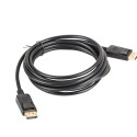 DISPLAYPORT M/M CABLE 19 PIN V1.2 3M 4K BLACK LANBERG