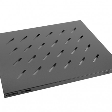 Lanberg fikseeritud riiul 19" 1U 465x515mm 120kg, must