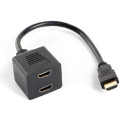 Lanberg adapter HDMI (M) - 2x HDMI (F) 20cm, must