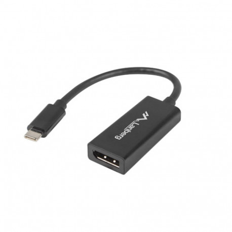 USB-C(M) 3.1->DISPLAYPORT(F) ADAPTER CABLE 15CM BLACK LANBERG