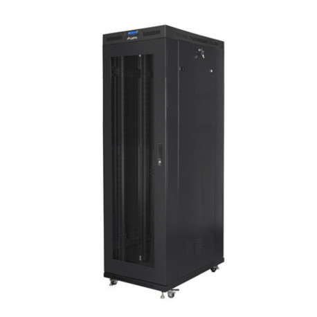 RACK CABINET 19" FREE-STANDING 42U/800X1200 (FLAT PACK) WITH MESH DOOR LCD BLACK LANBERG V2