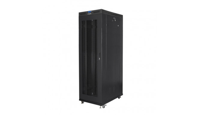 RACK CABINET 19" FREE-STANDING 42U/800X1200 (FLAT PACK) WITH MESH DOOR LCD BLACK LANBERG V2