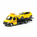 BBURAGO 1/43 Street Fire puksiirauto Flatbed Transport, 18-31400