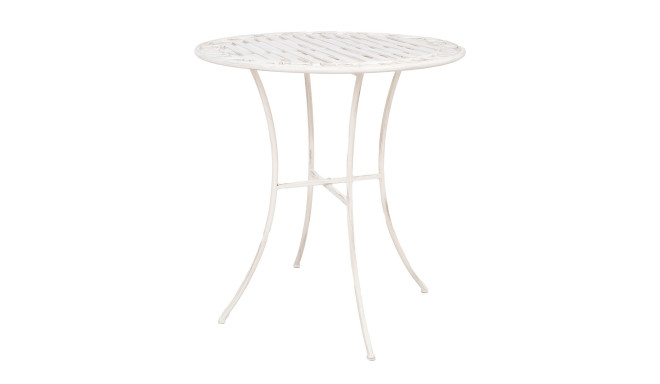 Laud JASMINE D70xH75cm, antiikvalge metall