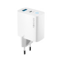 Forever TC-06-45AC GaN PD QC charger 1x USB-C 1x USB 45W white