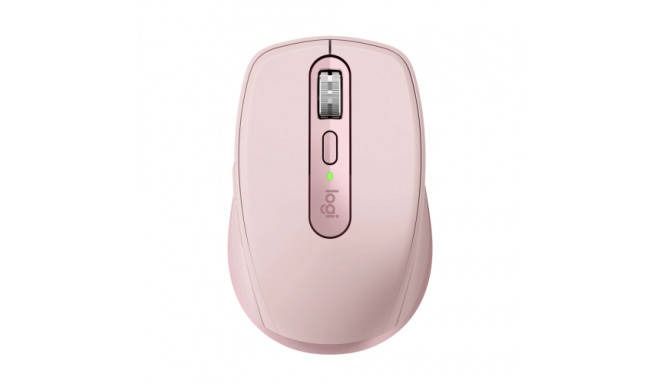Logitech MX Anywhere 3S Mouse - RF Wireless + Bluetooth, Laser, 8000 DPI, Rose