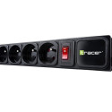 Power strip PowerGear 3,0m Black 5 sockets