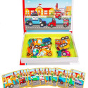 Magnetic jigsaw puzzle Vehicles