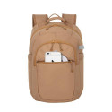 Rivacase Aviva notebook case 35.6 cm (14&quot;) Backpack Beige