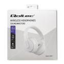 Qoltec BT 5.0 AB Headset Wireless Head-band Calls/Music USB Type-C Bluetooth White