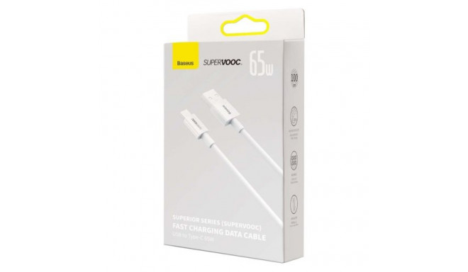 Baseus Type-C Superior Series SUPERVOOC 65W, 1m White (CAYS000902)