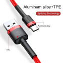 Baseus Type-C Cafule cable 2A, 3m Red/Red (CATKLF-U09)