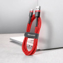 Baseus Type-C Cafule cable 2A, 3m Red/Red (CATKLF-U09)
