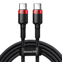 Baseus Type-C - Type-C cable Cafule PD2.0 100W Flash charging (20V 5A) 2m Red/Black (CATKLF-AL91)