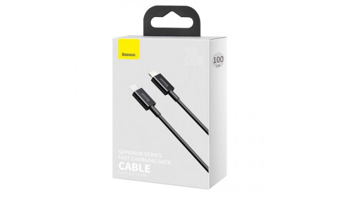 Baseus Type-C - Lightning Superior Series fast charging data cable PD 20W 1m Black (CATLYS-A01)