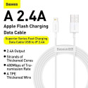 Baseus Lightning Superior Series cable, Fast Charging, Data 2.4A, 1.5m White (CALYS-B02)