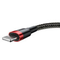 Baseus Lightning Cafule Cable 2A, 3m Red/Black (CALKLF-R91)