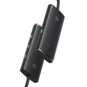 Baseus HUB Lite Series 4-in-1 adapter (USB-A to 4xUSB-A 3.0) cable 0.25m, Black (WKQX030001)