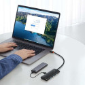 Baseus HUB Lite Series 4-in-1 adapter (USB-A to 4xUSB-A 3.0) cable 0.25m, Black (WKQX030001)