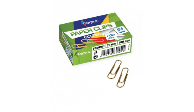 Kirjaklambrid Forpus 26mm 100tk vaskne (2 tk)