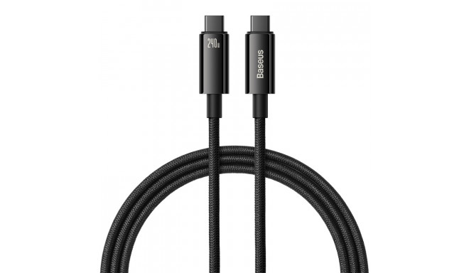 Baseus cable Tungsten PD USB-C - USB-C 1,0m black 240W