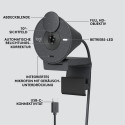 Webcam Logitech Brio 300 (960-001436) Full HD, Graphite