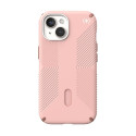 Speck Presidio2 Grip ClickLock & MagSafe - Case for iPhone 15 / iPhone 14 / iPhone 13 (Dahlia Pink/R