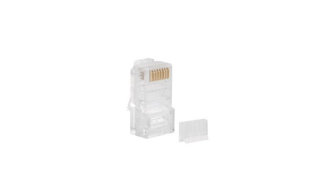 RJ-45 Plug 8P8C cat.6 UTP (100pcs) with a cable and wire guide