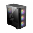 MSI MAG FORGE M100A computer case Micro Tower Black, Transparent