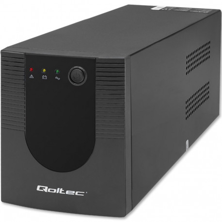 Qoltec katkematu toiteallikas (UPS) 53776 Line-Interactive 1.5kVA 900W 4 AC pistikupesa
