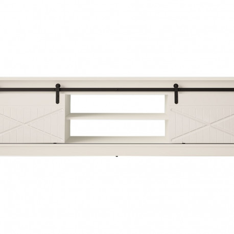 RTV GRANERO kapp 200x56.7x35 valge/valge läikiv