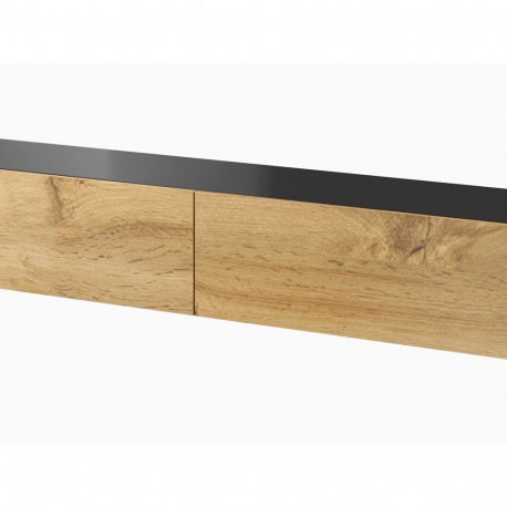 Cama TV Stand VIGO '180' 30/180/40 black/wotan oak