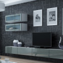 Cama TV stand VIGO 140 30/140/40 white/grey gloss