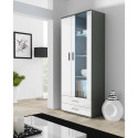Cama display cabinet SOHO S6 2D2S grey/white gloss