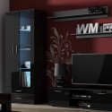 Cama display cabinet SOHO S6 2D2S black/black gloss