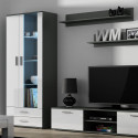 Cama display cabinet SOHO S6 2D2S grey/white gloss