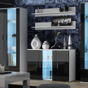 Cama display cabinet SOHO S6 2D2S white/black gloss