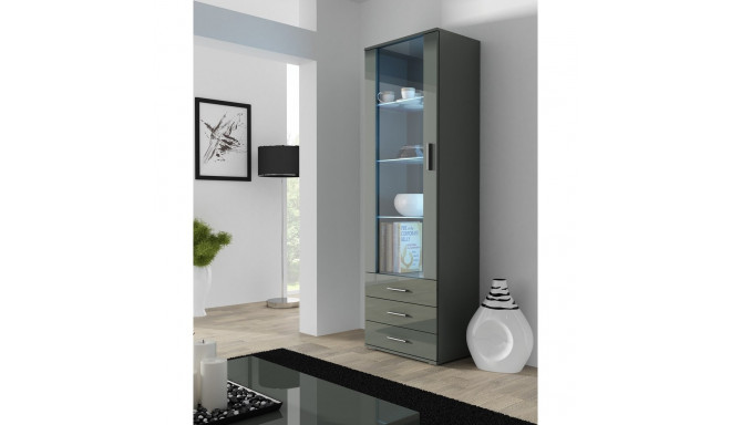 Cama vitriinkapp SOHO S1 hall/hall läikiv