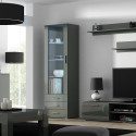 Cama display cabinet SOHO S1 grey/grey gloss