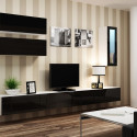 Cama Cabinet VIGO "90" glass 90/35/32 white/black gloss