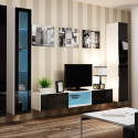 Cama Glass-case VIGO '180' 180/40/30 white/black gloss