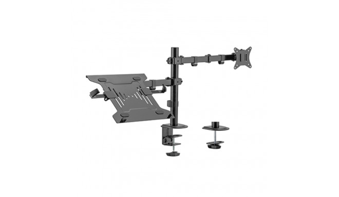 Gembird MA-DA-03 Adjustable desk mount with monitor arm and notebook tray (rotate, tilt, swivel), 17