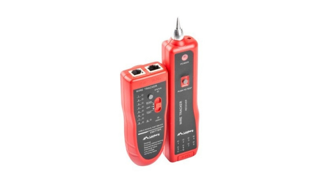 Lanberg NT-0501 network cable tester Black, Red