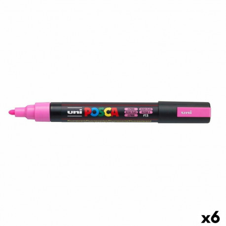 Fluorestseeruv Marker POSCA PC-5M Roosa (6 Ühikut)