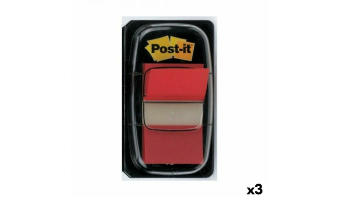 Sticky Notes Post-it Index 25 x 43 mm Red (3 Units)