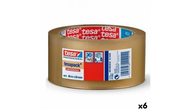 Adhesive Tape TESA TESAPACK Packaging Transparent 50 mm x 66 m (6 Units)