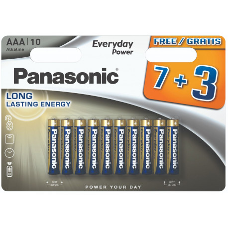 Panasonic Everyday Power patarei LR03EPS/10BW (7+3)