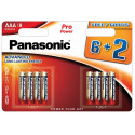 Panasonic Pro Power patarei LR03PPG/8B (6+2)